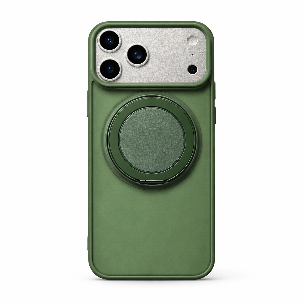 MagSafe Skal - Ringhållare & Mobilställ - Grön - Leveranstid 1-2 veckor