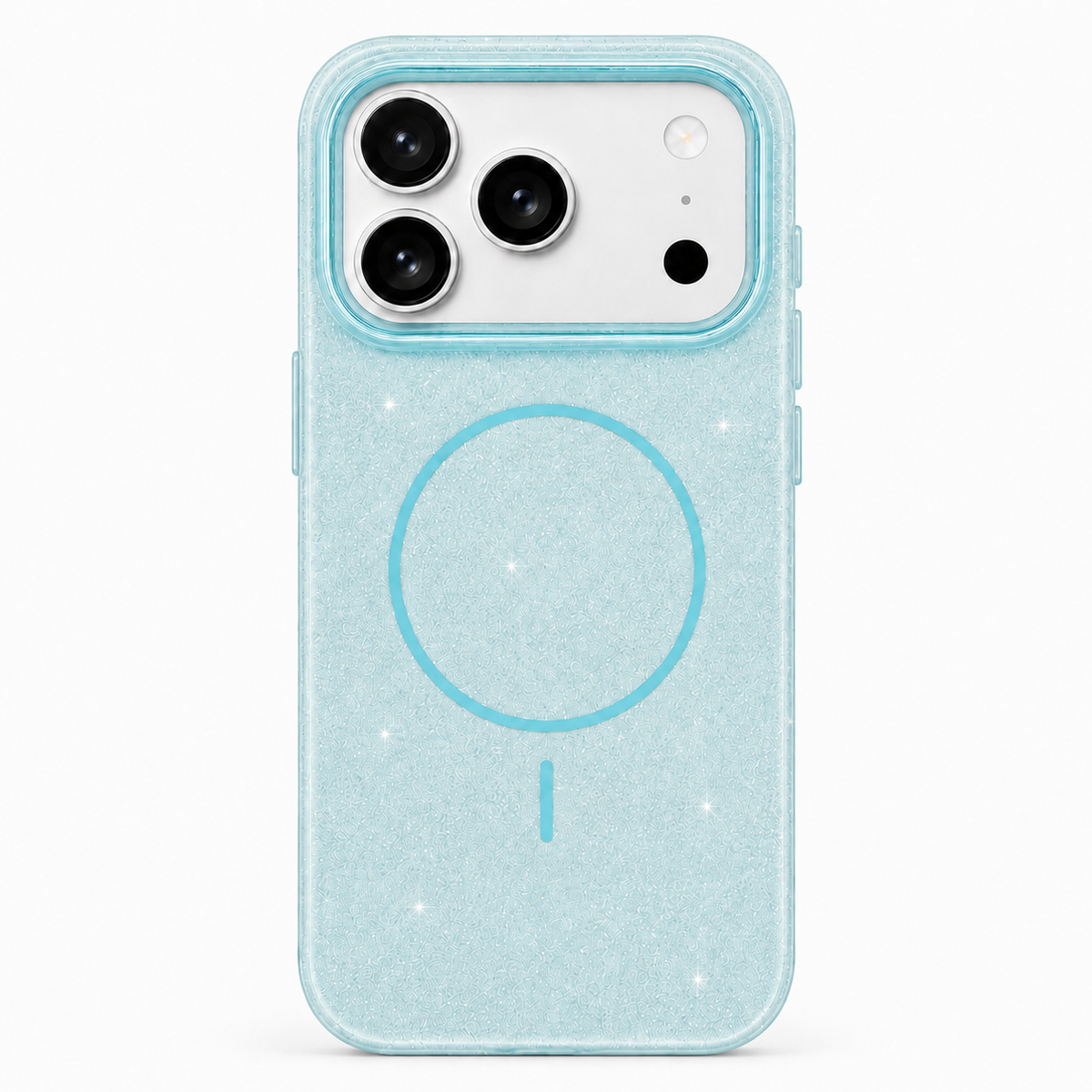 Glitter MagSafe Skal - Ljus Blå