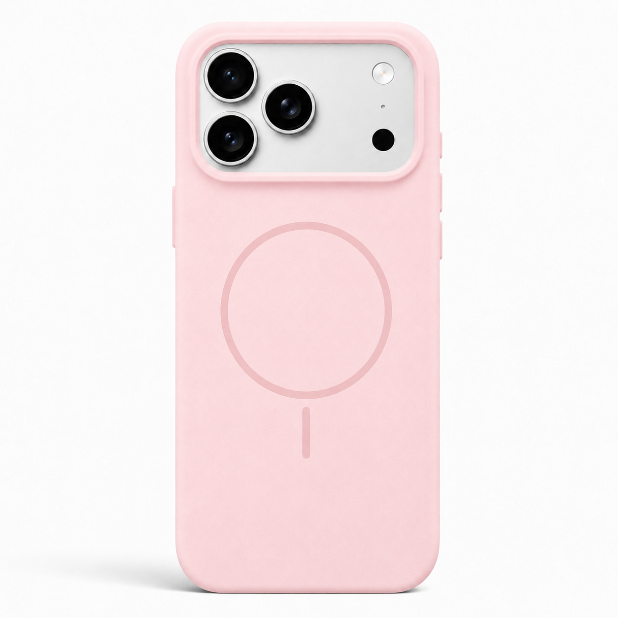 Thin Ring MagSafe Silikon Skal - Rosa