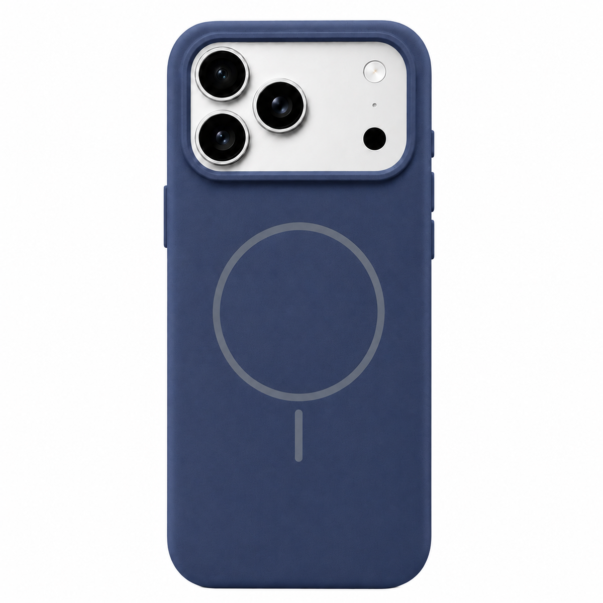 Thin Ring MagSafe Silikon Skal - Navy Blå