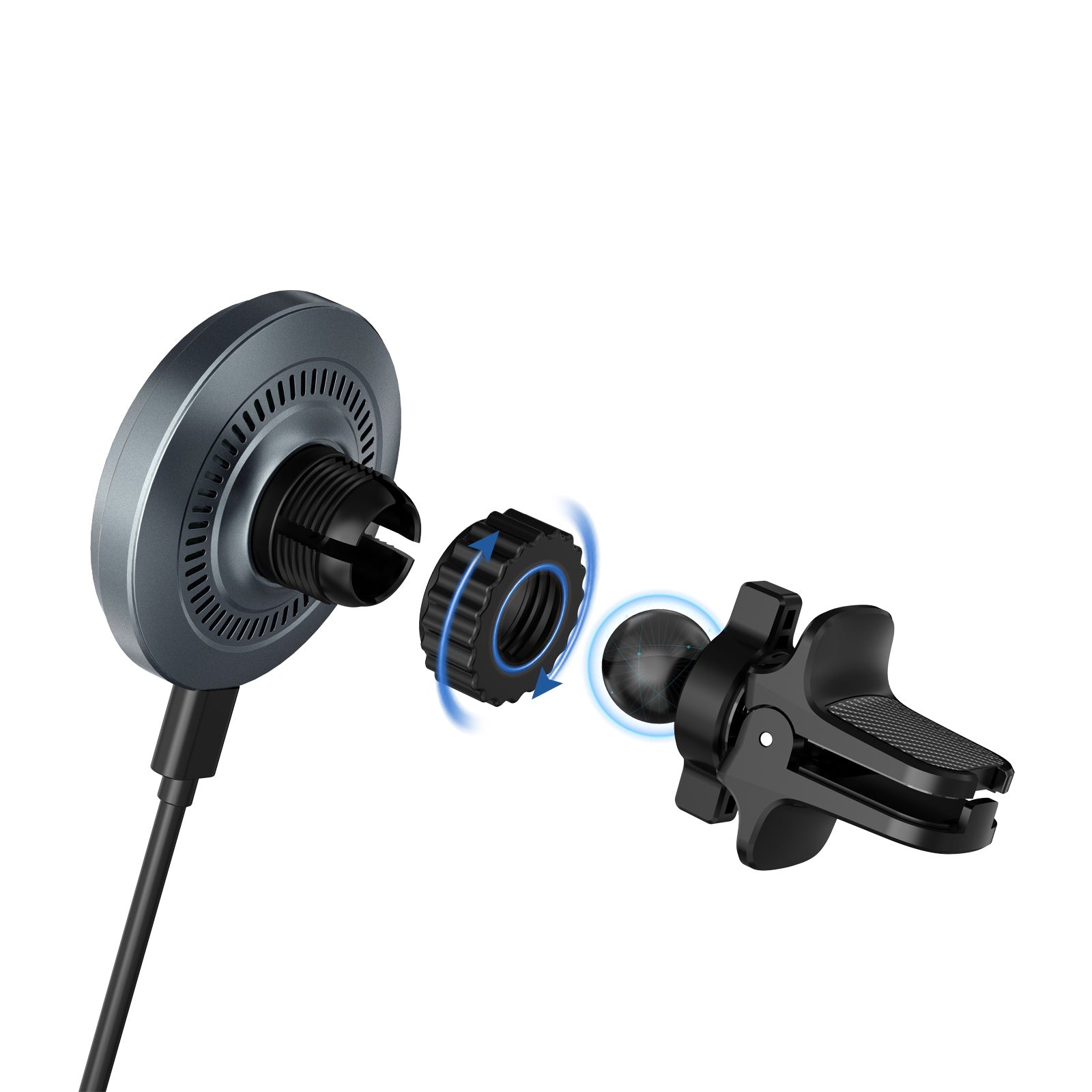 Magnetisk Trådlös Mobil laddare & Mobil hållare