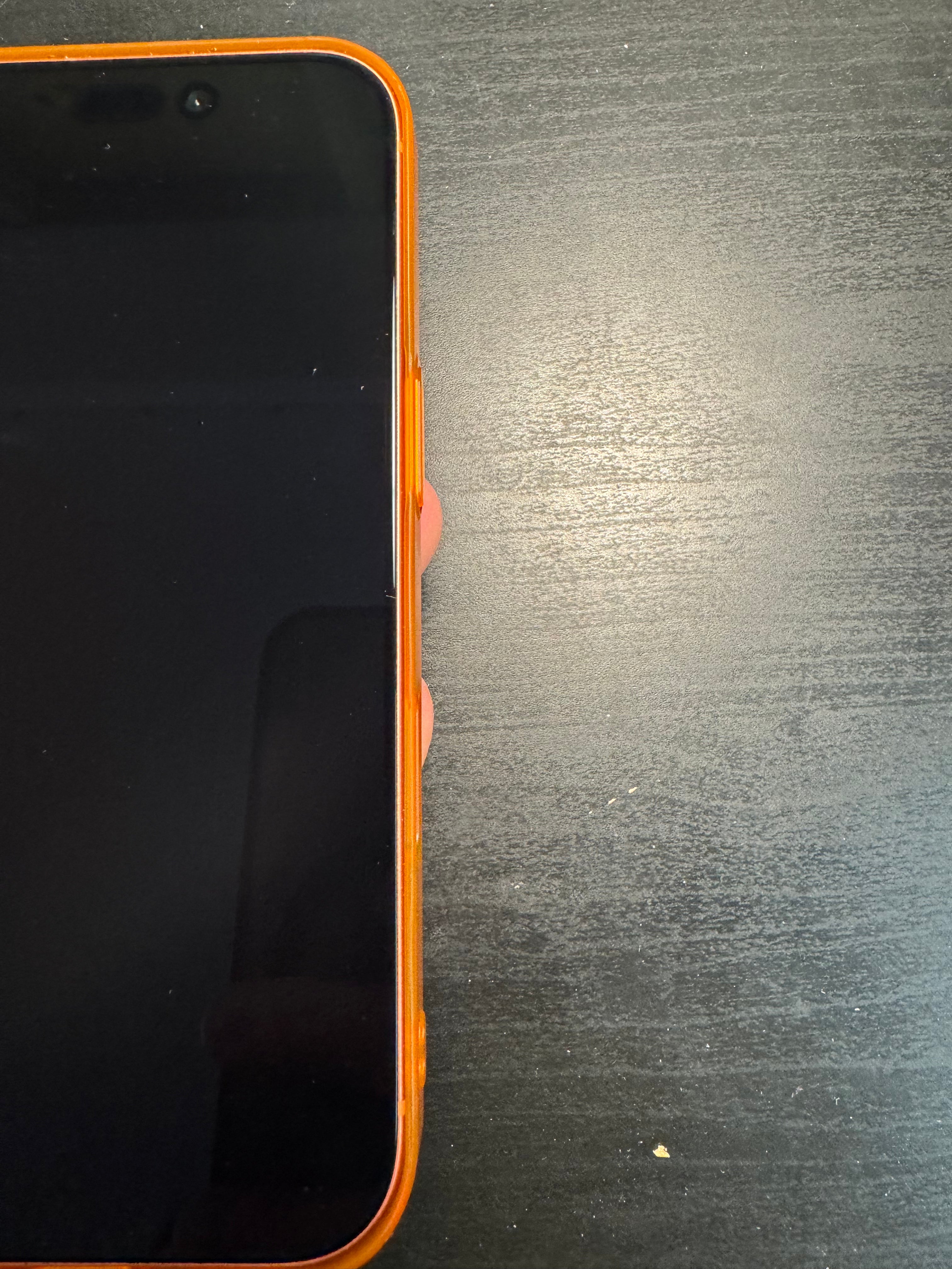 iPhone 17 - Tunt, Hårt MagSafe-skal – Transparent Orange - Leveranstid 1-2 veckor