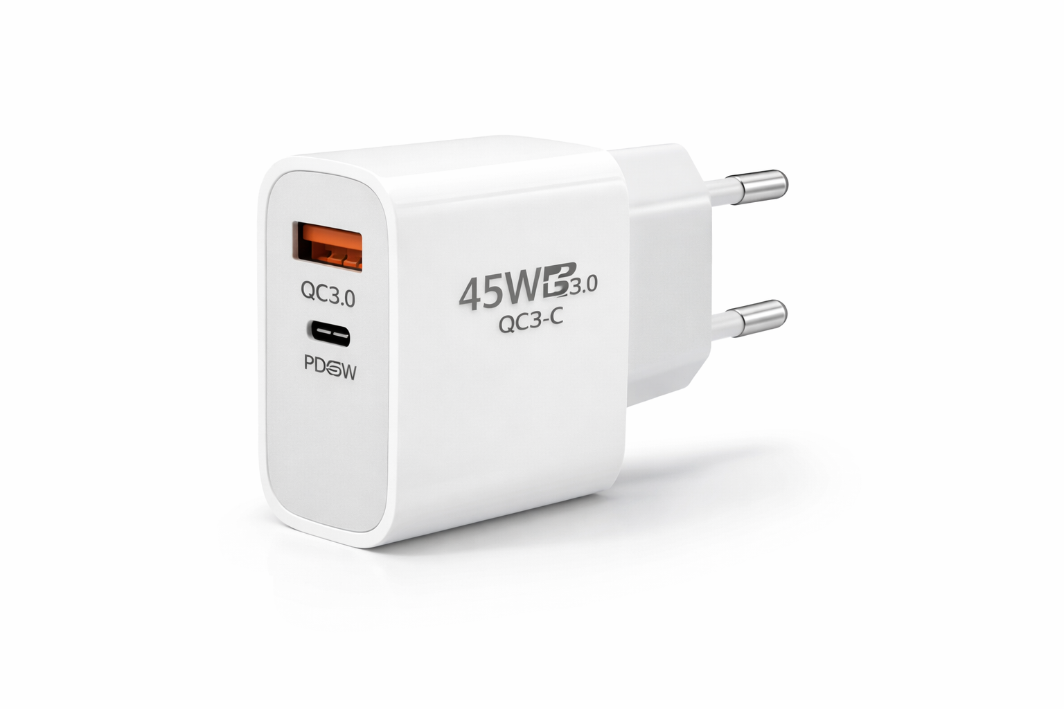 Snabbladdare 45W med 2 uttag – Laddar två enheter samtidigt - Leveranstid 1-2 veckor