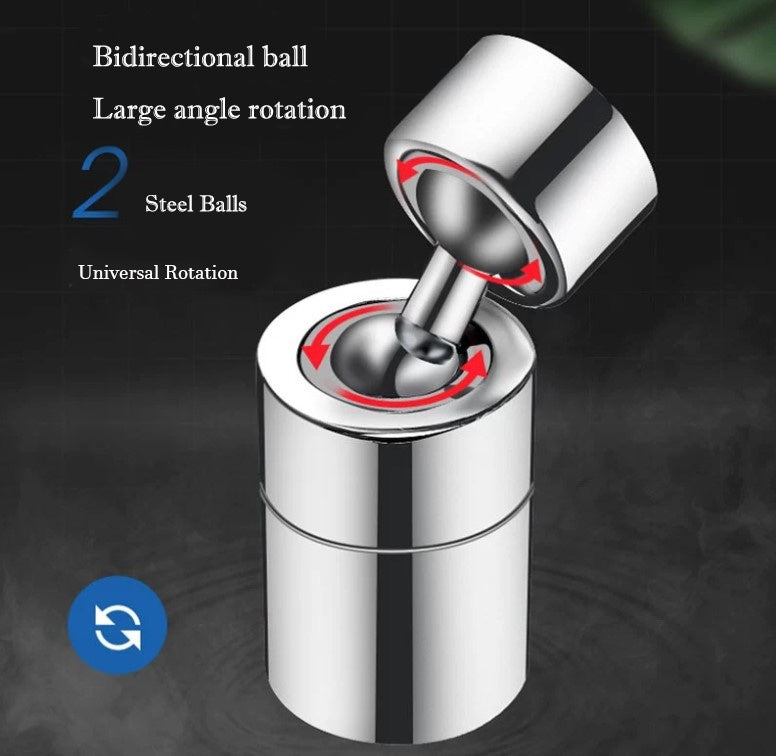 Universell Vattenbesparande Kranadapter – 2-i-1 Sprayer & Bubbelstråle för Kök & Badrum