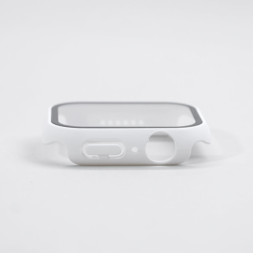 Vit Apple Watch Skal med Inbyggt Skärmskydd – Fullt Skydd