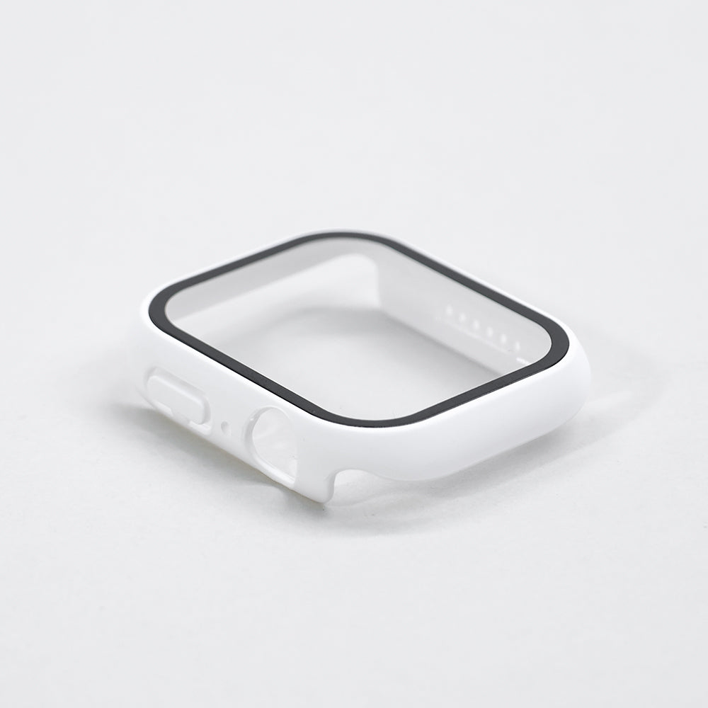 Vit Apple Watch Skal med Inbyggt Skärmskydd – Fullt Skydd