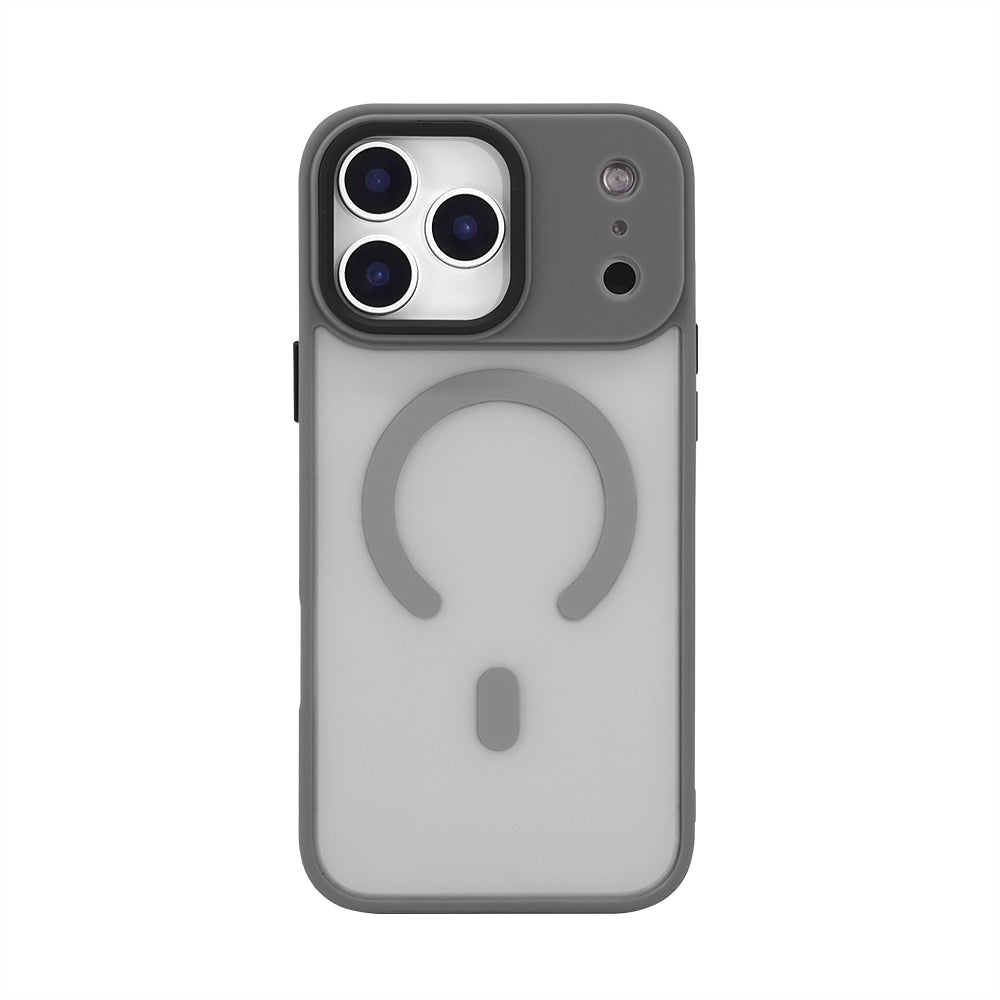 iPhone Frostad Transparent MagSafe Skal – Grå