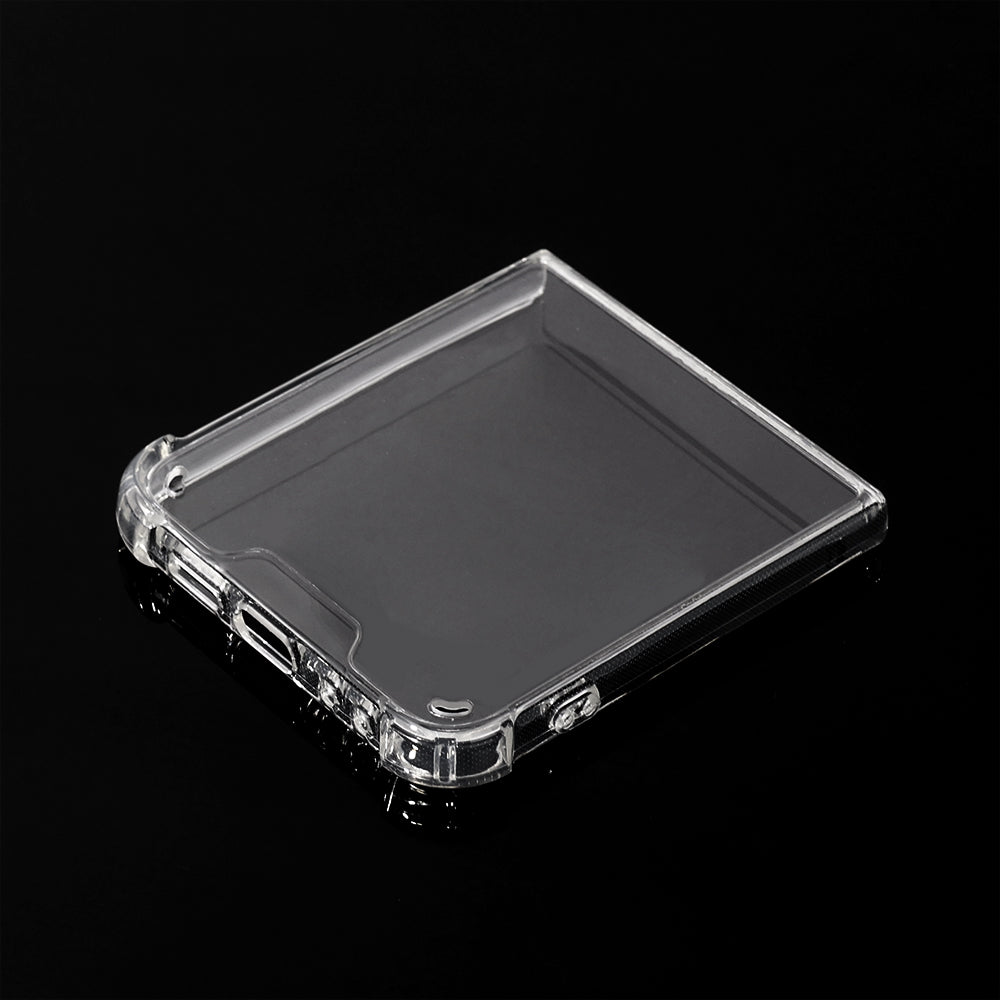 Samsung Galaxy Z Flip 5 Skal Transparent – Tvådelat Hårt Skal med Stötdämpande Kanter