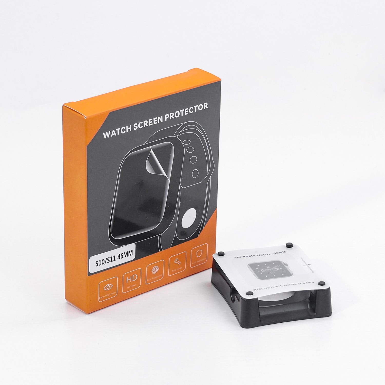 Skärmskydd med monteringsram – Kompatibel med Apple Watch