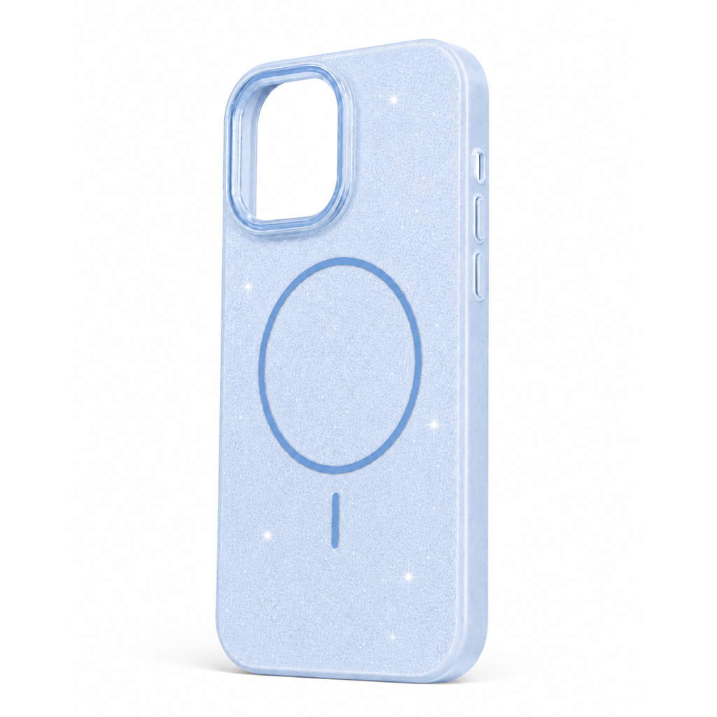 Glitter MagSafe Skal - Blå