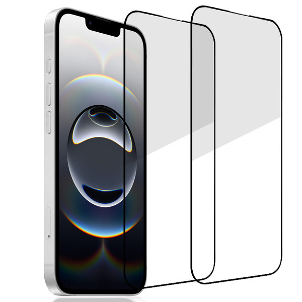 2-Pack - Heltäckande iPhone 16e Skärmskydd - Härdat Glas för Ultimat Stöttålighet och Skydd