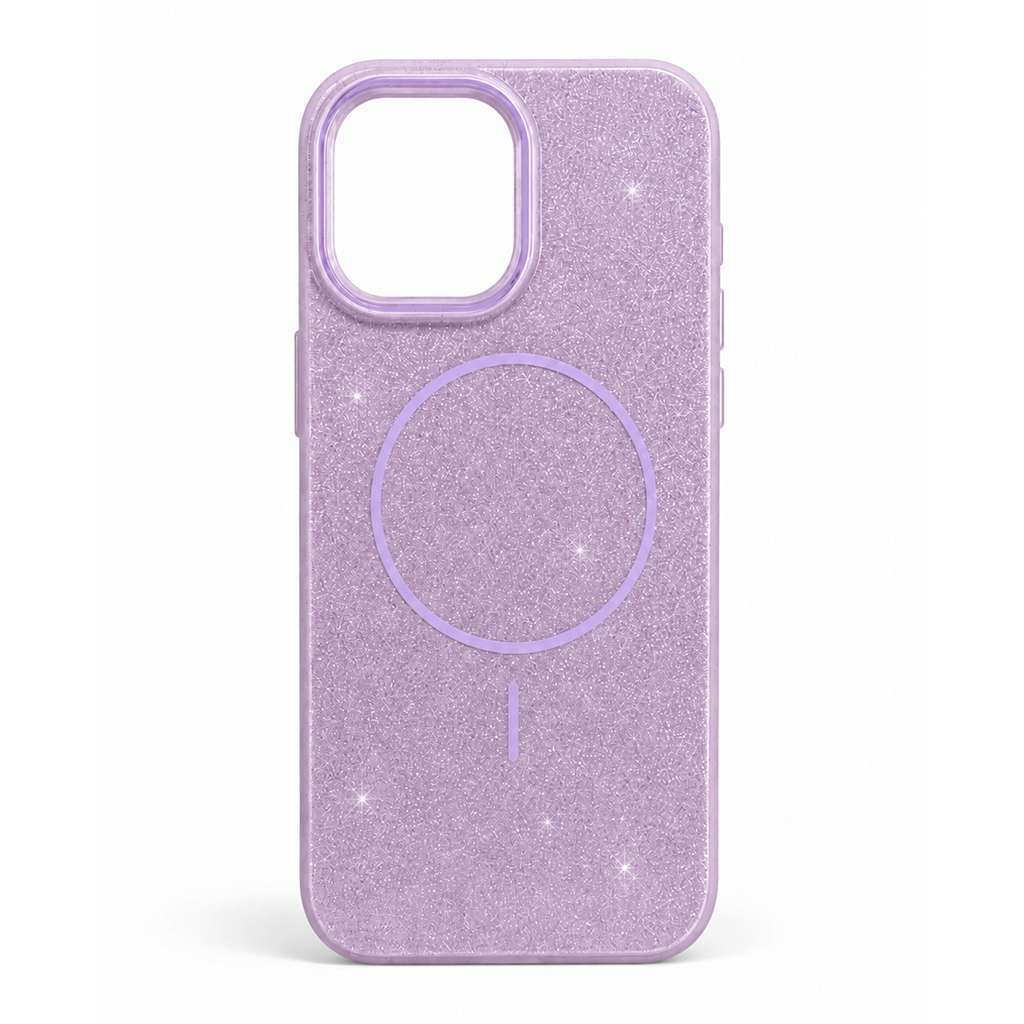 Glitter MagSafe Skal - Lila