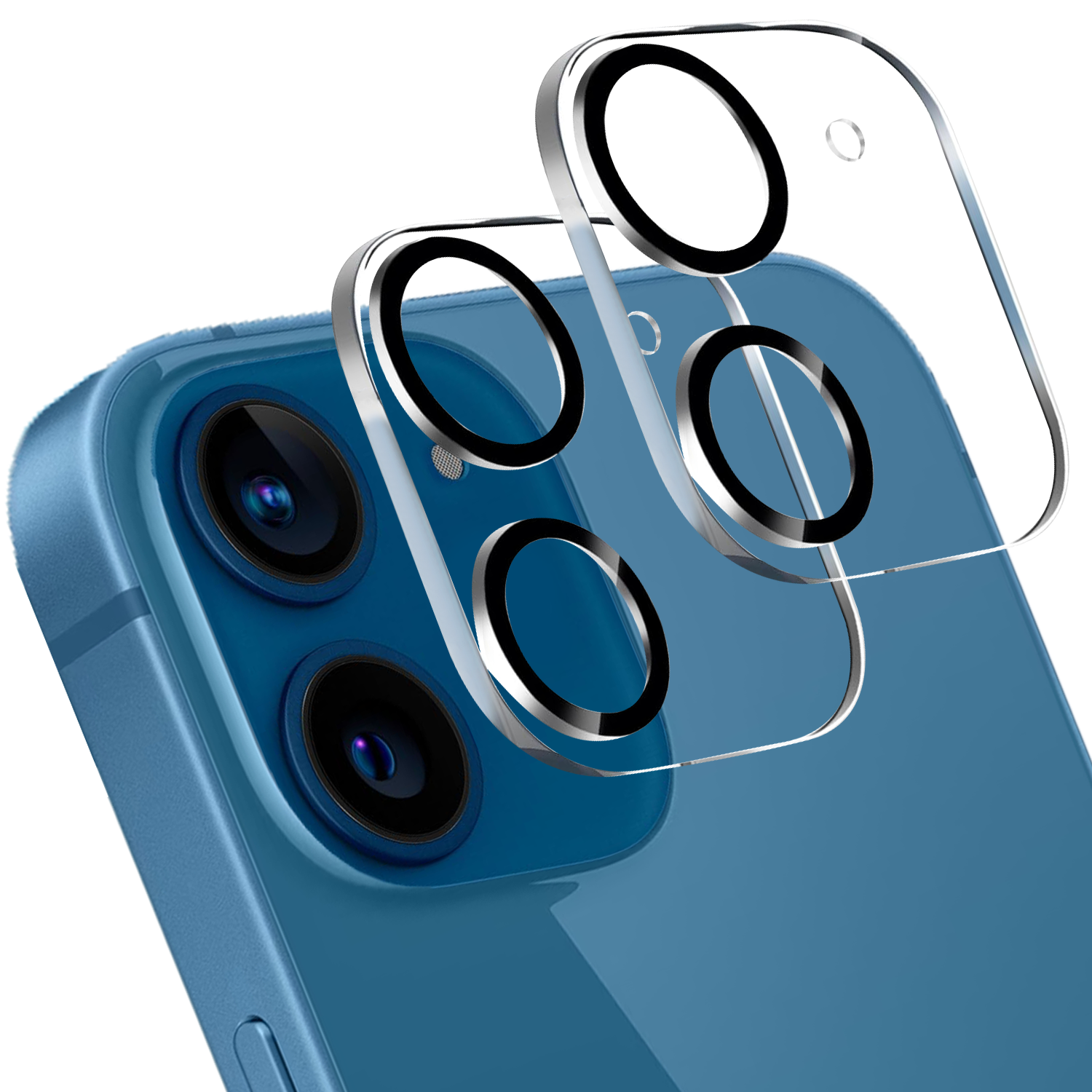 2-Pack iPhone 12 Linsskydd av Härdat Glas - Skydd för Kamera, Anti-Reptåligt