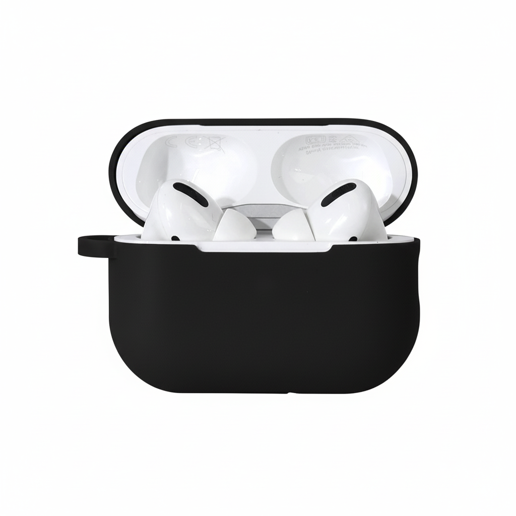 Svart AirPods Skal – Välj Modell - Leveranstid 1-2 veckor
