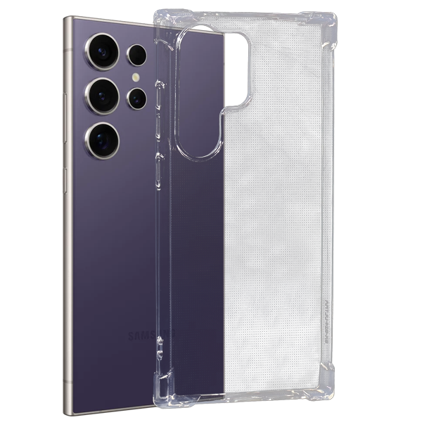 Samsung Galaxy S24 Ultra Skal - Extra Stöttåligt och Slitstarkt Transparent