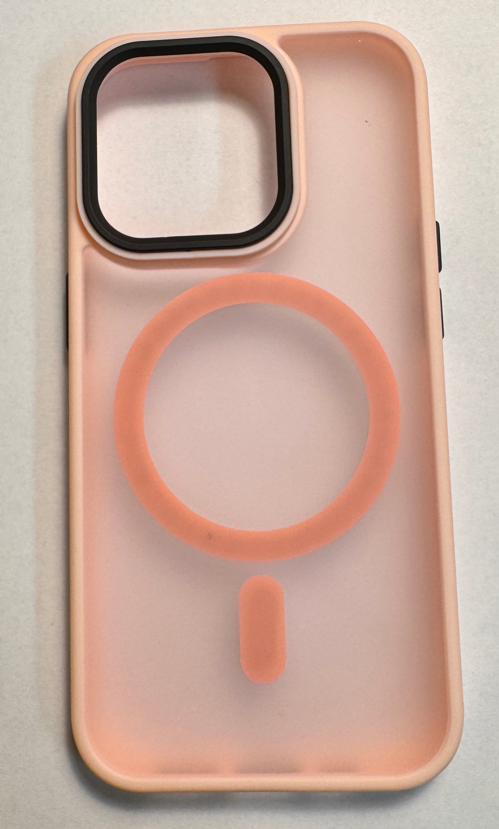 iPhone Frostad Transparent MagSafe Skal – Rosa | Leveranstid - 1-2 Veckor