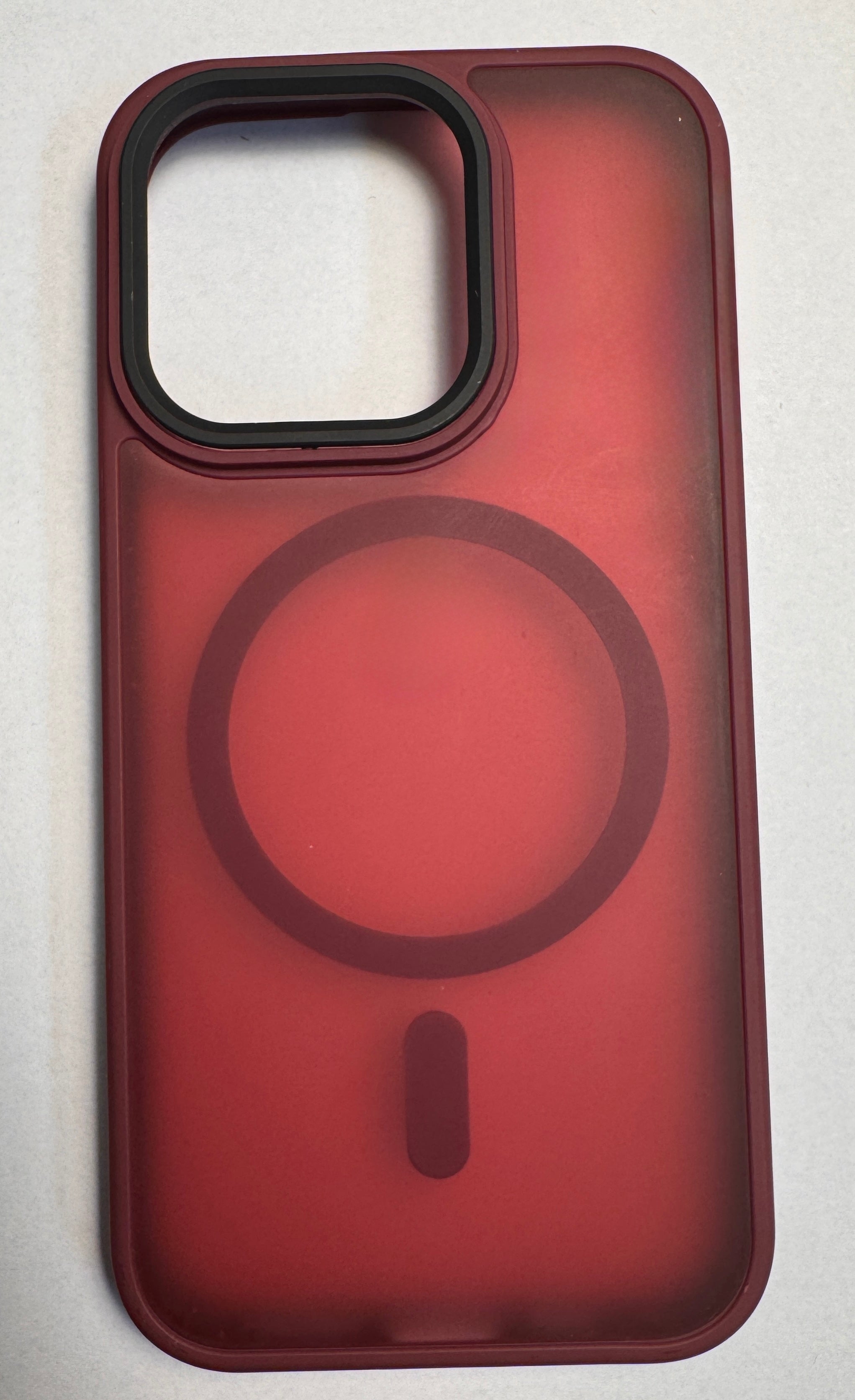 iPhone Frostad Transparent MagSafe Skal – Röd | Leveranstid - 1-2 Veckor