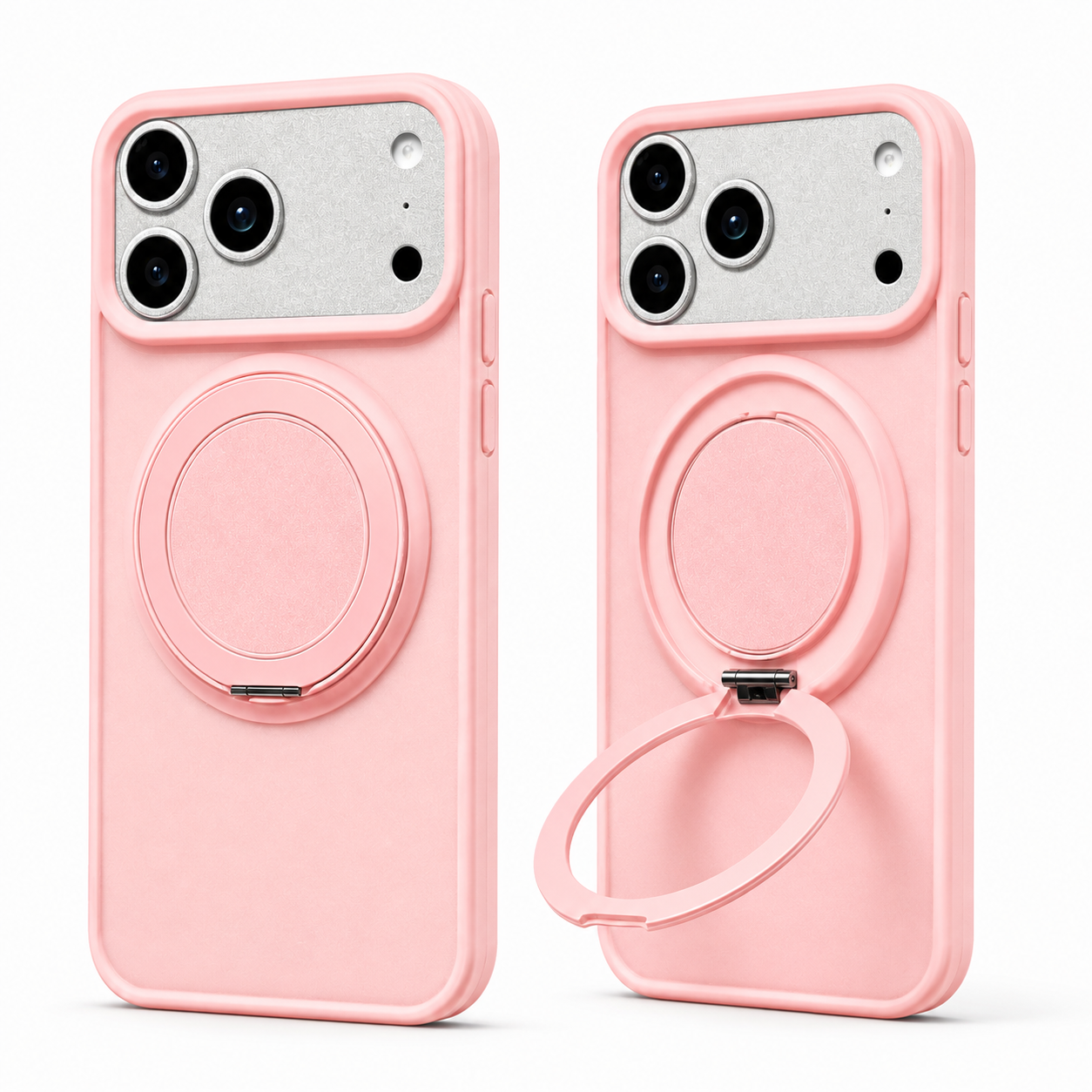 MagSafe Skal - Ringhållare & Mobilställ - Rosa