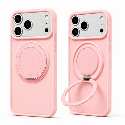 MagSafe Skal - Ringhållare & Mobilställ - Rosa