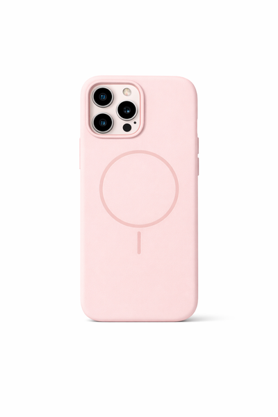 Thin Ring MagSafe Silikon Skal - Rosa