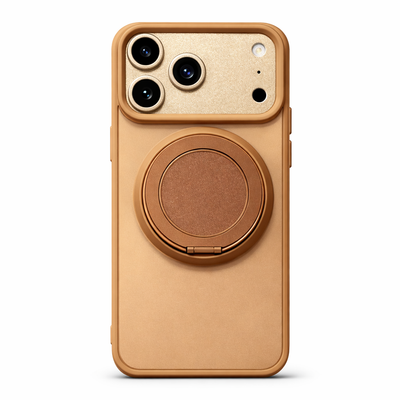 MagSafe Skal - Ringhållare & Mobilställ - Brun - Leveranstid 1-2 veckor