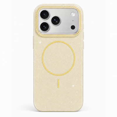 Glitter MagSafe Skal - Gul