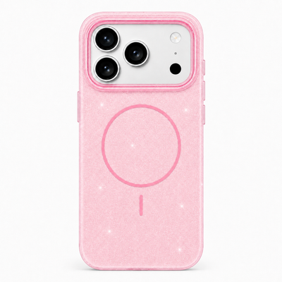 Glitter MagSafe Skal - Rosa