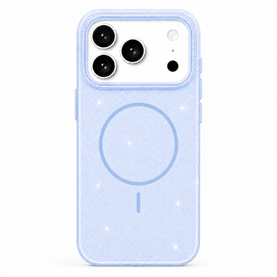 Glitter MagSafe Skal - Blå