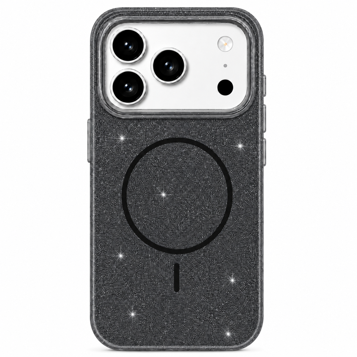 Glitter MagSafe Skal - Svart