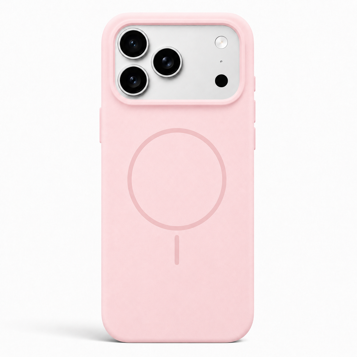 Thin Ring MagSafe Silikon Skal - Rosa