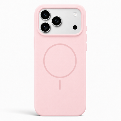 Thin Ring MagSafe Silikon Skal - Rosa