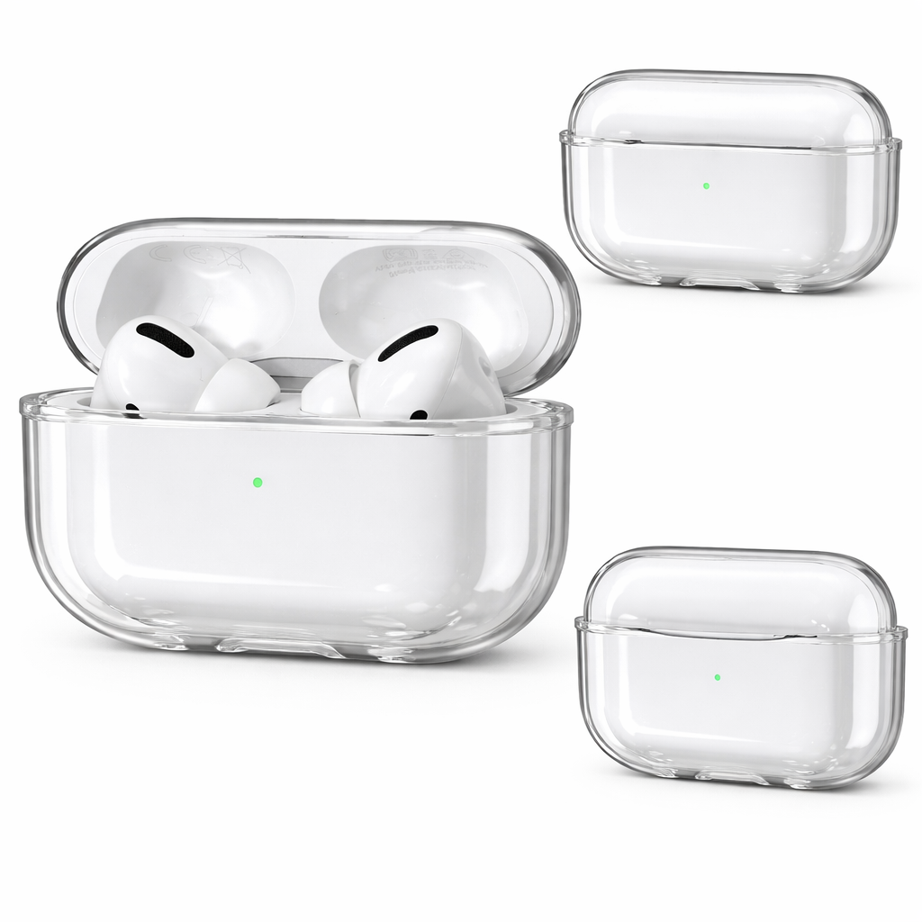 Transparant AirPods Skal – Välj Modell - Leveranstid 1-2 veckor