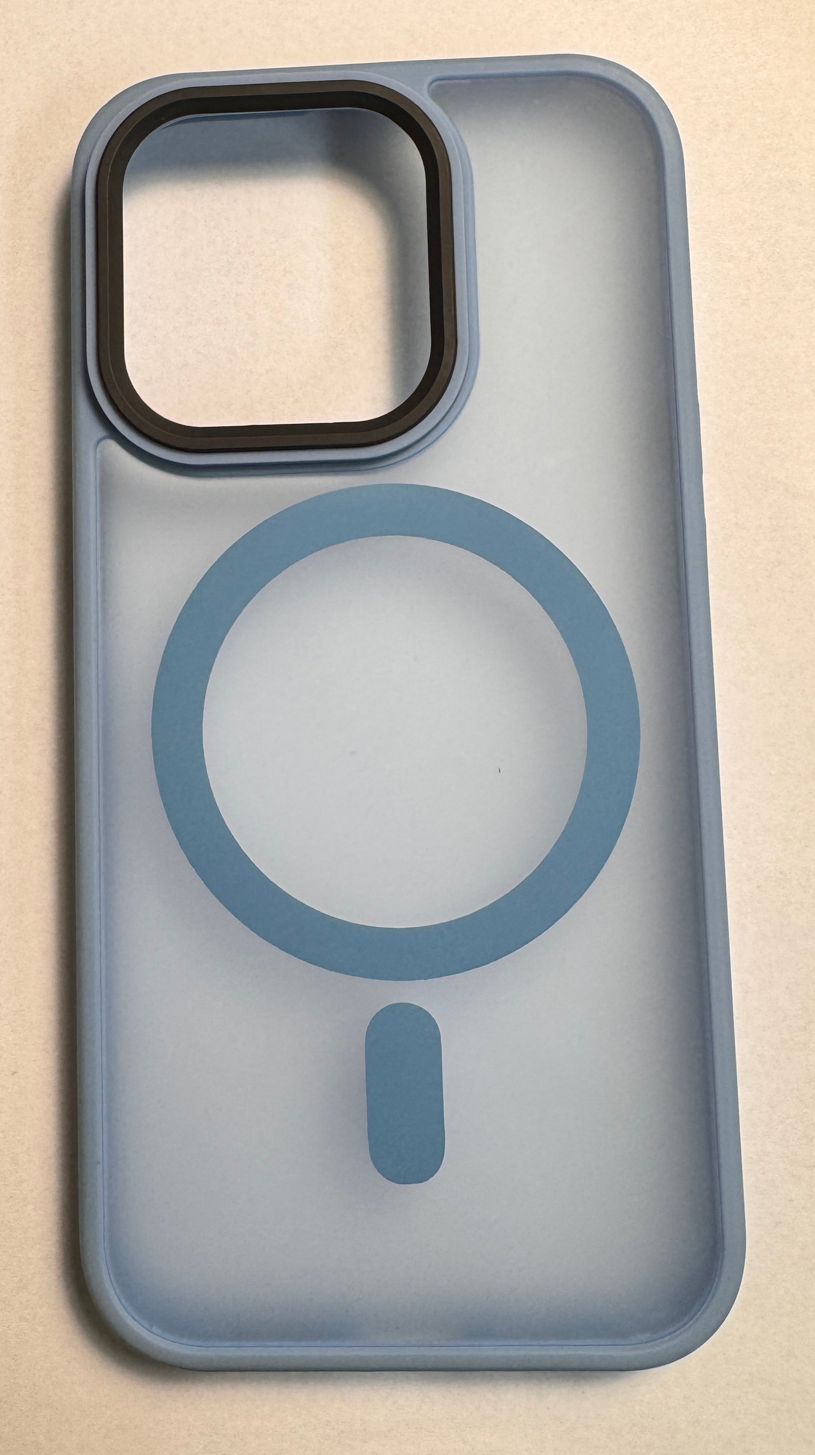 iPhone Frostad Transparent MagSafe Skal – Blå | Leveranstid - 1-2 Veckor