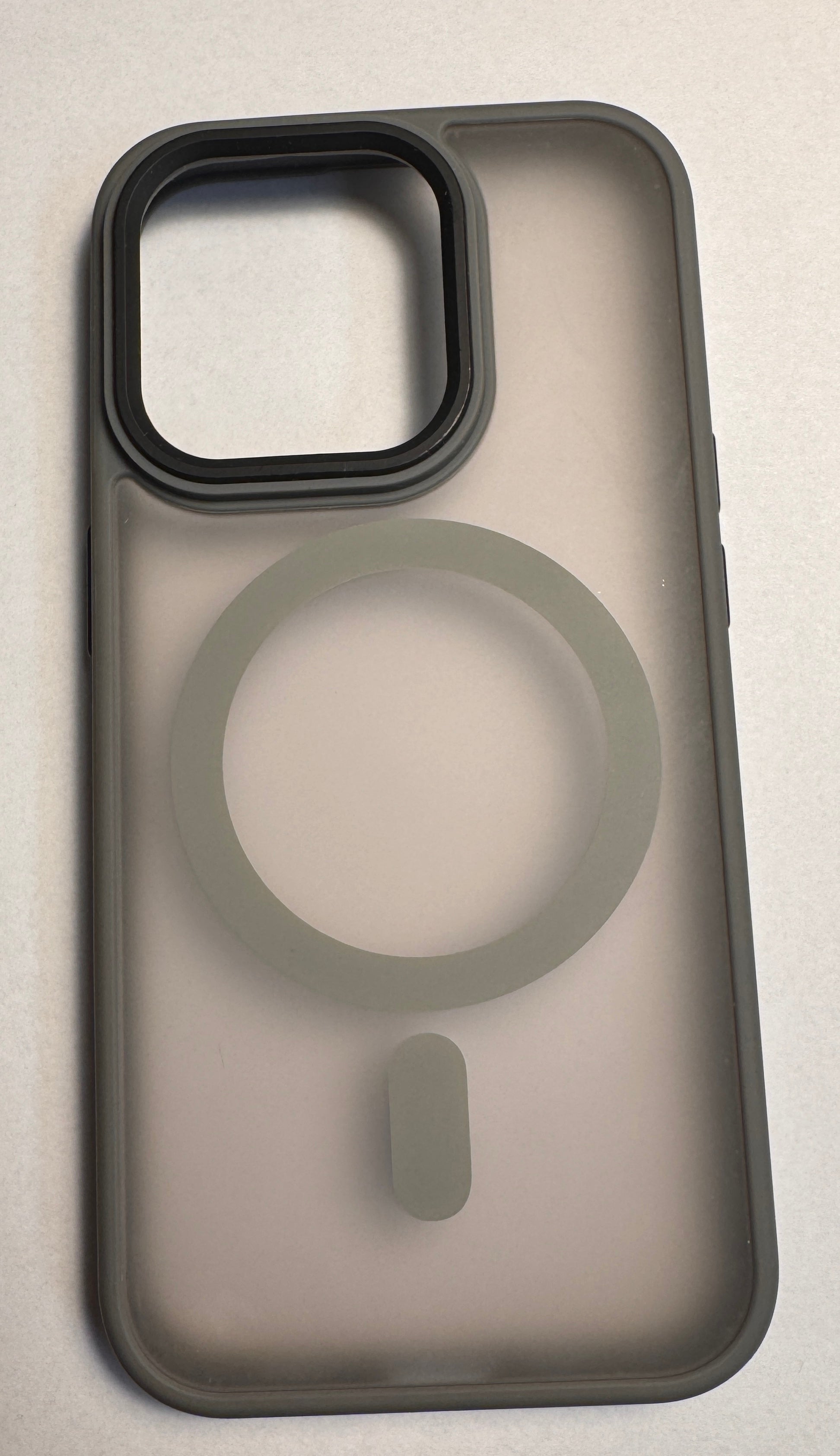 iPhone Frostad Transparent MagSafe Skal – Grå | Leveranstid - 1-2 Veckor