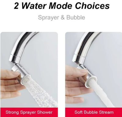 Kranadapter 2-i-1 – Sprayer & Bubbelstråle