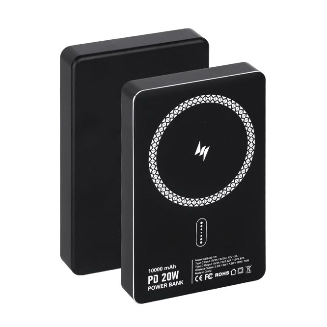 Power Bank MagSafe 10000mAh med PD 20W – Snabbladdning med Type-C Input & Output - Leveranstid - 1-3 Veckor