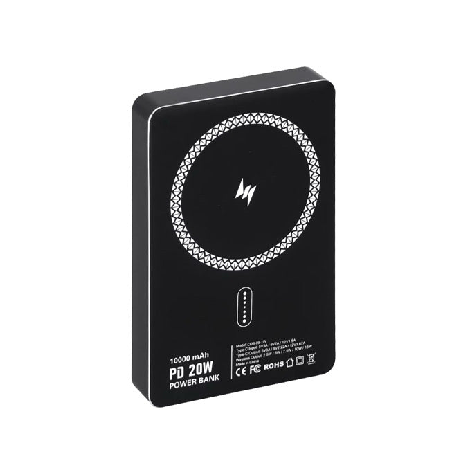 Power Bank MagSafe 10000mAh med PD 20W – Snabbladdning med Type-C Input & Output - Leveranstid - 1-3 Veckor