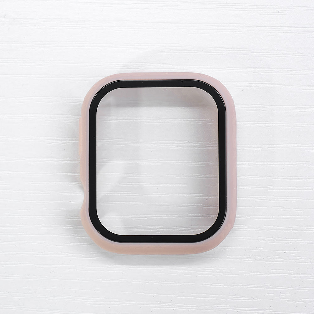 Rosa Apple Watch Skal med Inbyggt Skärmskydd – Fullt Skydd & Slimmad Design