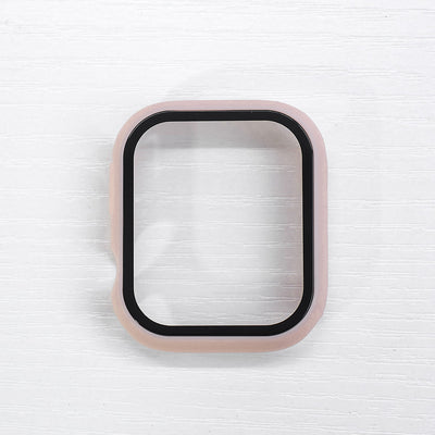 Rosa Apple Watch Skal med Inbyggt Skärmskydd – Fullt Skydd & Slimmad Design