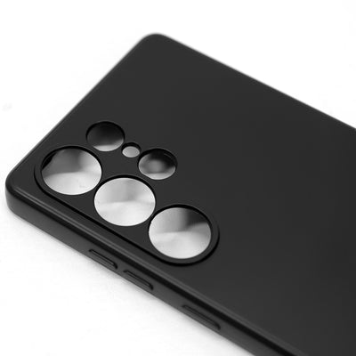 Matt Svart Samsung S25 Skal – Med Kameraskydd