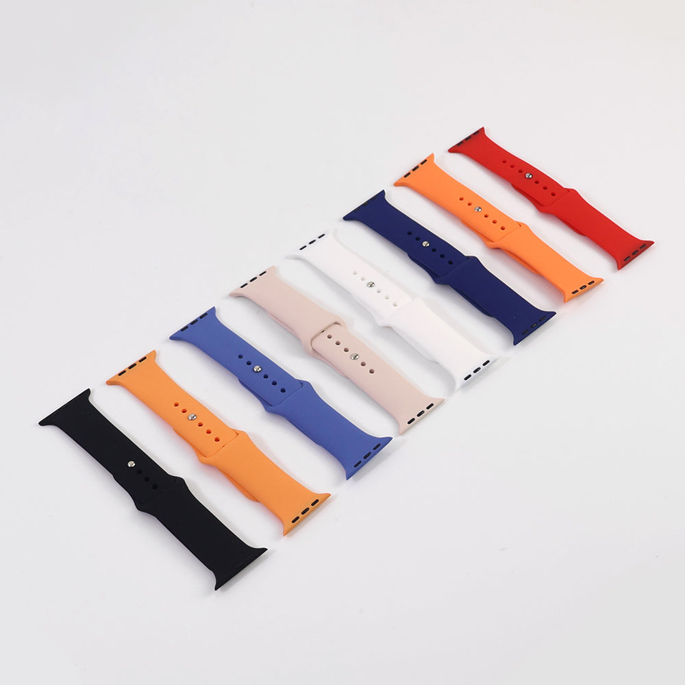 Silikonarmband för Apple Watch – Justerbart & Svettåligt – Flera Färger