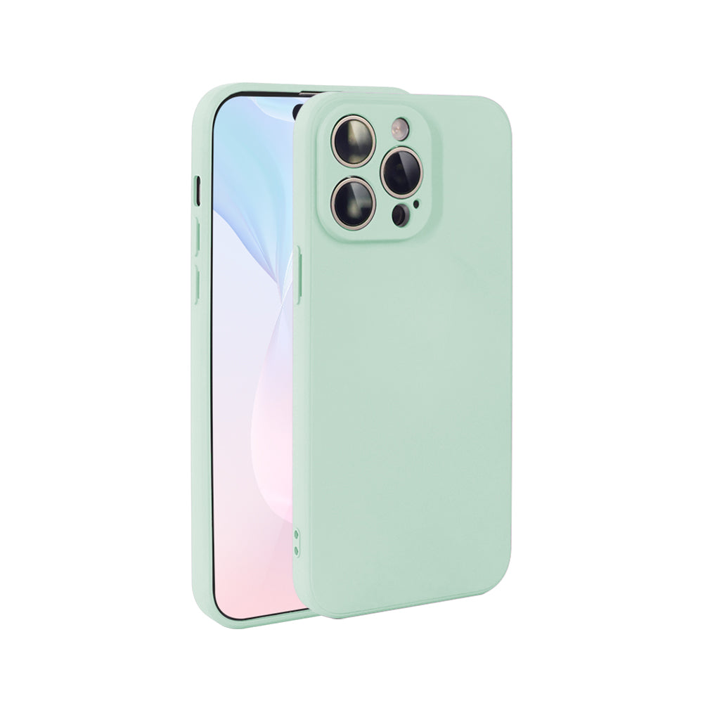 iPhone 15 Pro Matt Ljus Blå Skal - Med Kameraskydd
