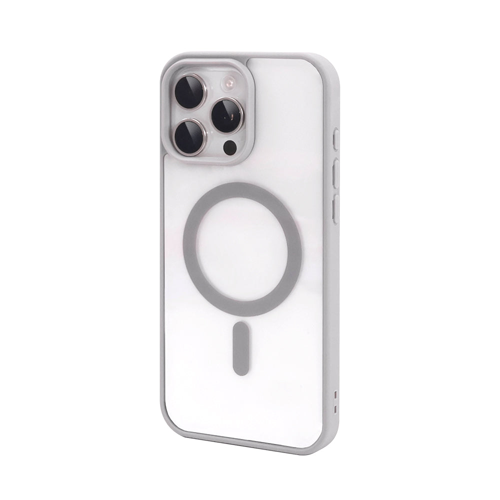 iPhone MagSafe Skal – Grå, Slimmat & Stötsäkert Skydd - Välj Modell