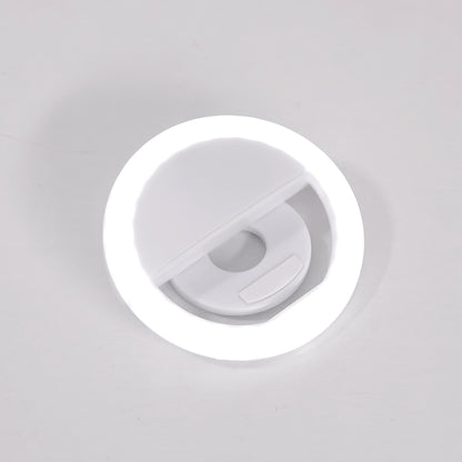 Uppladdningsbar Selfie Ring Light – LED-ringlyse för mobil med USB-laddning, inga batterier behövs – Klämbar fotobelysning för iPhone & Android