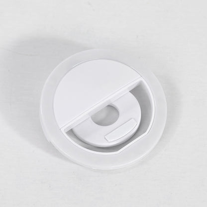 Uppladdningsbar Selfie Ring Light – LED-ringlyse för mobil med USB-laddning, inga batterier behövs – Klämbar fotobelysning för iPhone & Android