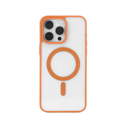 iPhone MagSafe Skal – Orange, Transparant