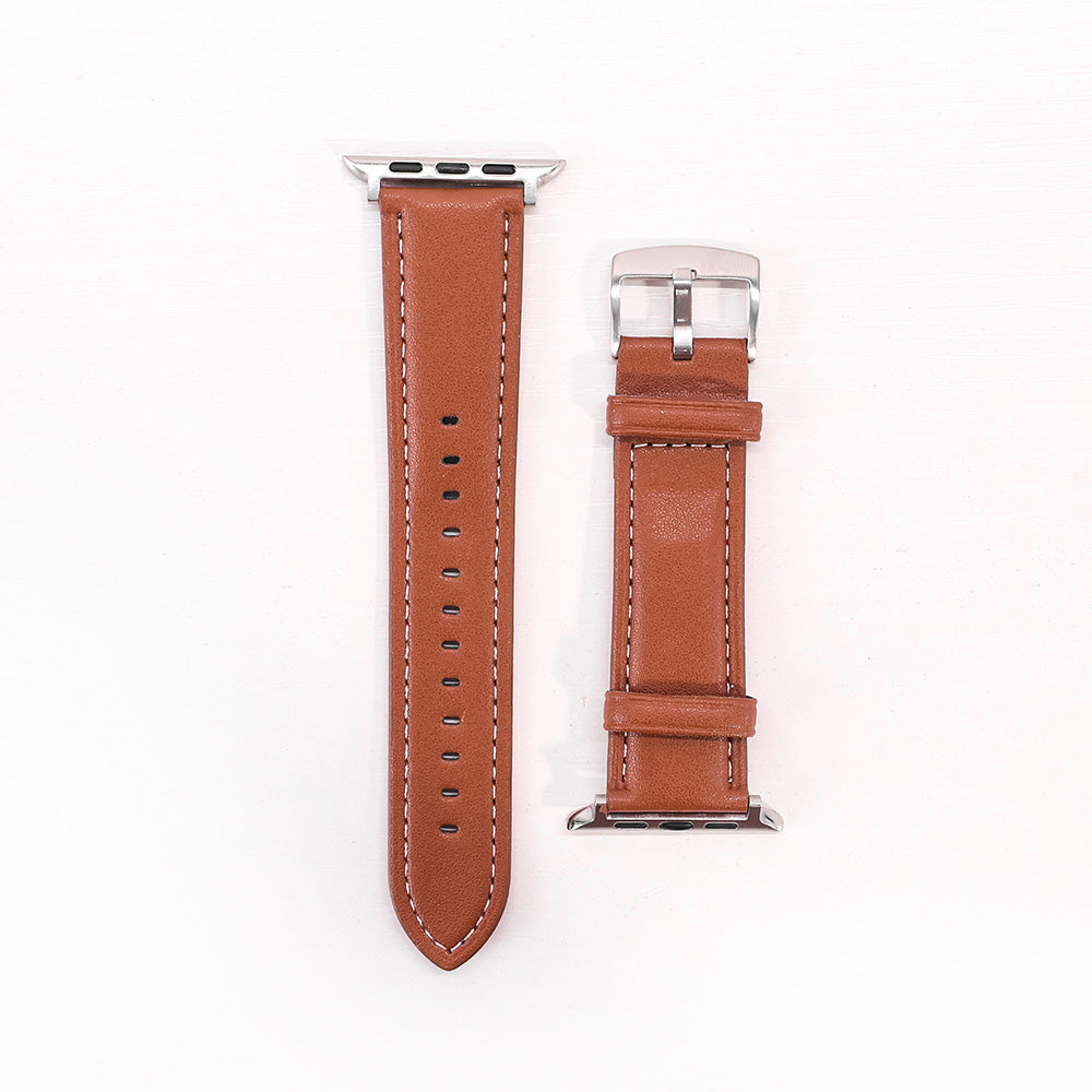 Läderarmband till Apple Watch 42mm–49mm | Elegant & Justerbart Klockarmband i Äkta Läder
