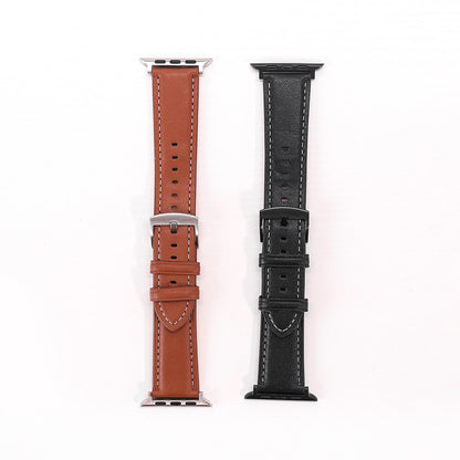 Läderarmband till Apple Watch 42mm–49mm | Elegant & Justerbart Klockarmband i Äkta Läder