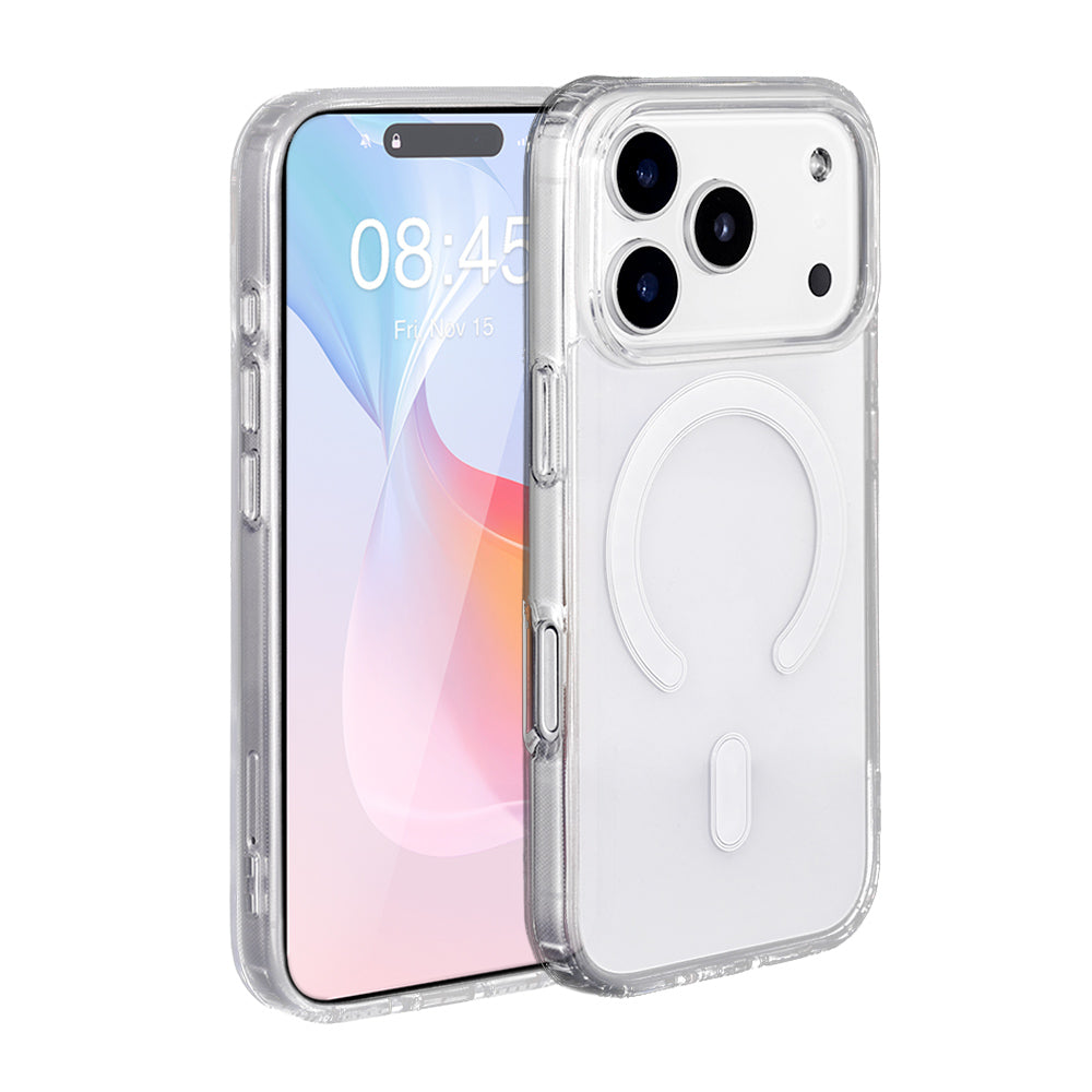 iPhone 17 Pro Max MagSafe Skal, Transparent – Slimmat & Stötsäkert Skydd