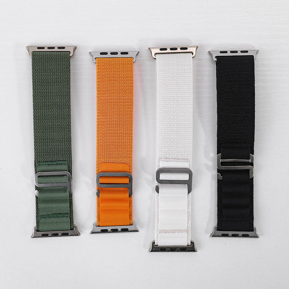Apple Watch Nylon Armband 42–49 mm – Justerbart Sportarmband (flera färger)